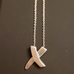 Tiffany & Co. Paloma's Graffiti X pendant and silver necklace